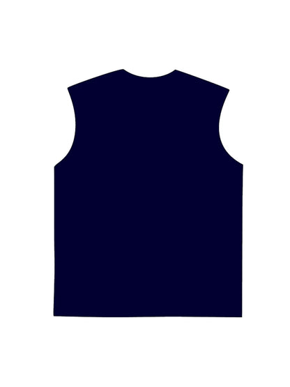 230g Cotton Cartoon Devil Wash Old Sleeveless T-shirt