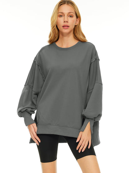 Womens Oversized Sweatshirts Hoodies Crewneck Shirts Fall Outfits