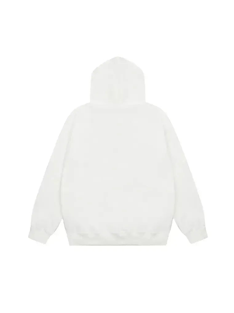 Women Beaded Letter Oversize Hoodie