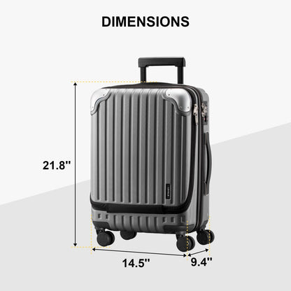 Luggage Airline Approved 20 Inch Expandable Hard Sided Luggages