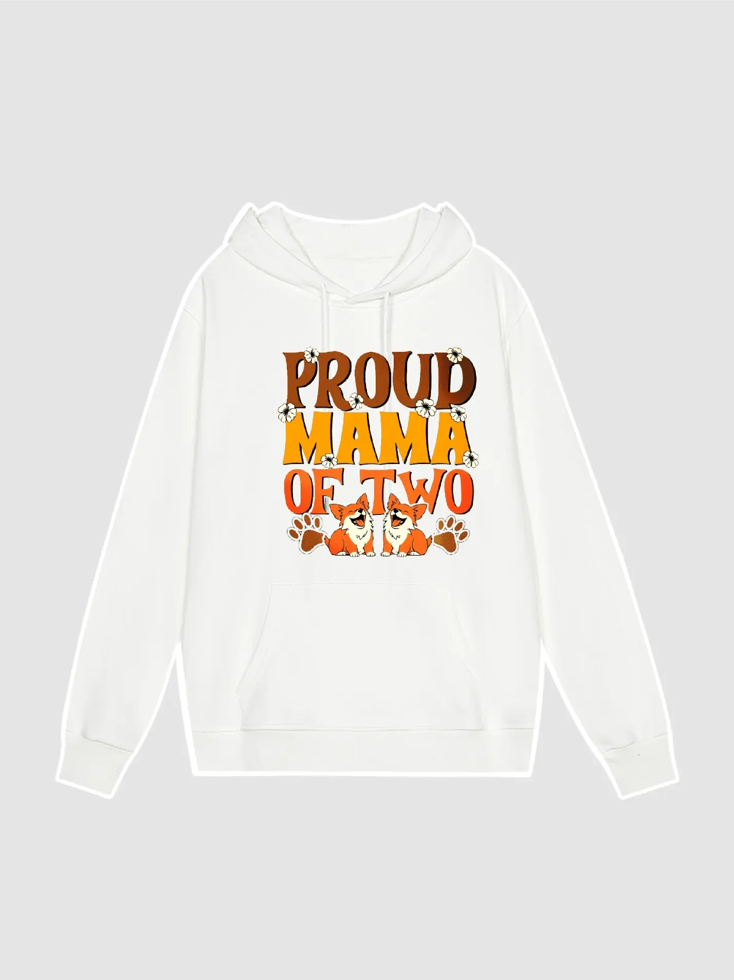 Proud MAMA of Two Dogs Hoodie
