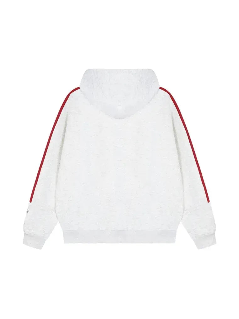 Girl's Color Contrast Webbing Hoodie