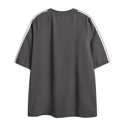 Oversized T Shirt Men 90s Shirt Unisex Streetwear Contrast Color Graphic Tees
