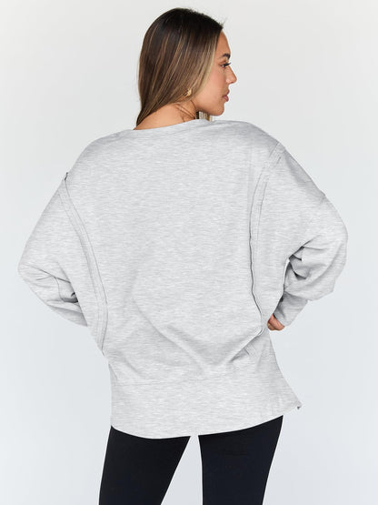 Womens Oversized Sweatshirts Hoodies Crewneck Shirts Fall Outfits