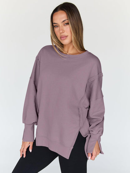 Womens Oversized Sweatshirts Hoodies Crewneck Shirts Fall Outfits