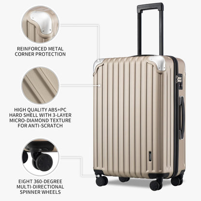 Luggage Airline Approved 20 Inch Expandable Hard Sided Luggages
