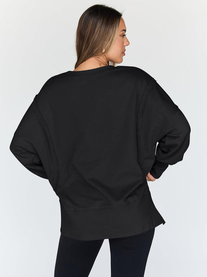 Womens Oversized Sweatshirts Hoodies Crewneck Shirts Fall Outfits