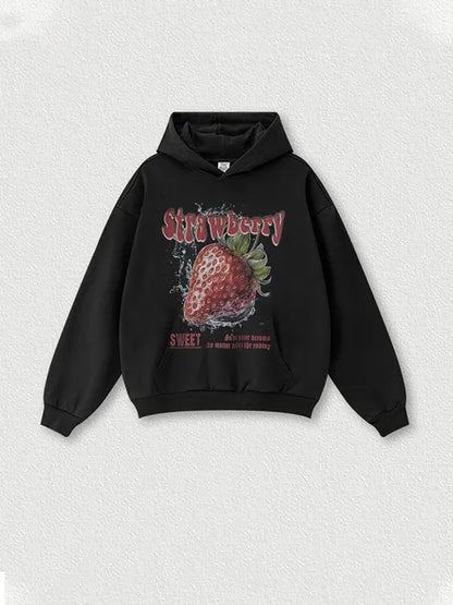 360g Strawberry Wash Old Cotton Hoodie