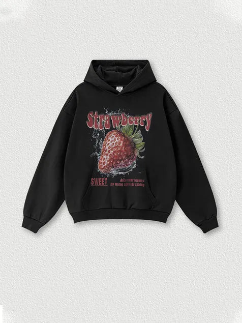 360g Strawberry Wash Old Cotton Hoodie