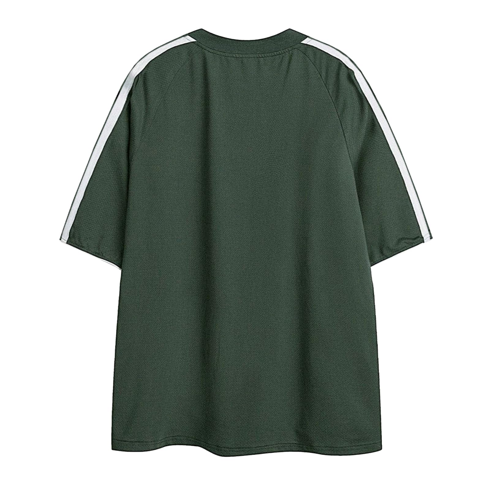 Oversized T Shirt Men 90s Shirt Unisex Streetwear Contrast Color Graphic Tees