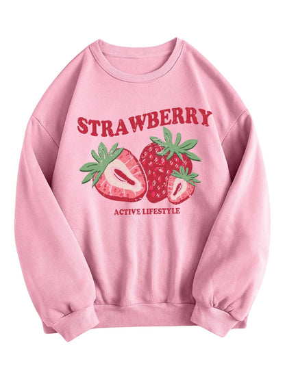 Women's Letter Graphic Print Long Sleeve Sweatshirt Pullover Tops