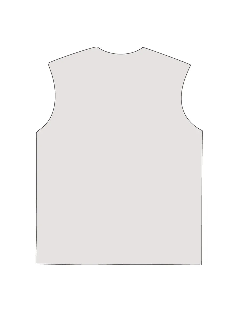 230g Cotton NYC Printed Wash Old Sleeveless T-shirt