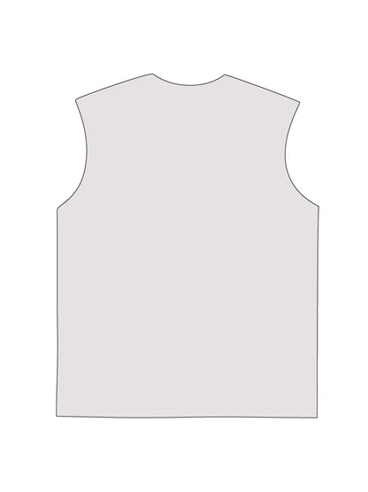 230g Cotton NYC Printed Wash Old Sleeveless T-shirt