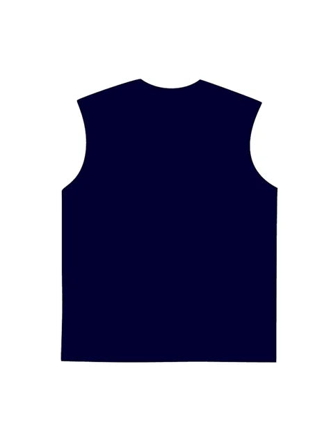 230g Cartoon Hip-hop Wash Old Sleeveless T-shirt