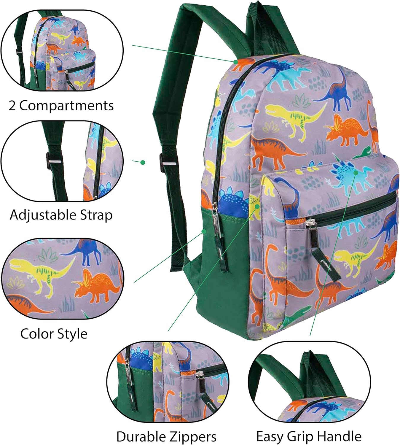17" School Backpacks for Kids