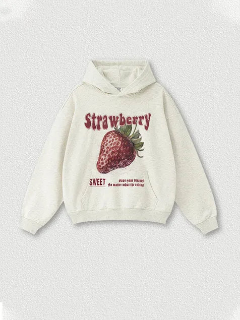 360g Strawberry Wash Old Cotton Hoodie