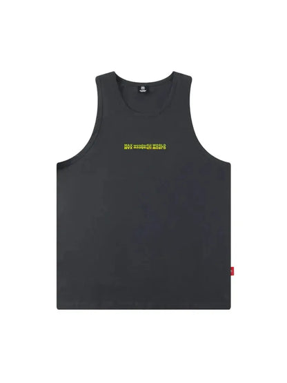 Letter Dot Sleeveless Shirt
