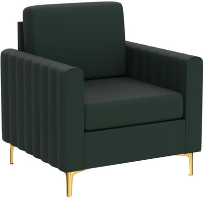 HULALA HOME Velvet Accent Club Chairs Set of 2