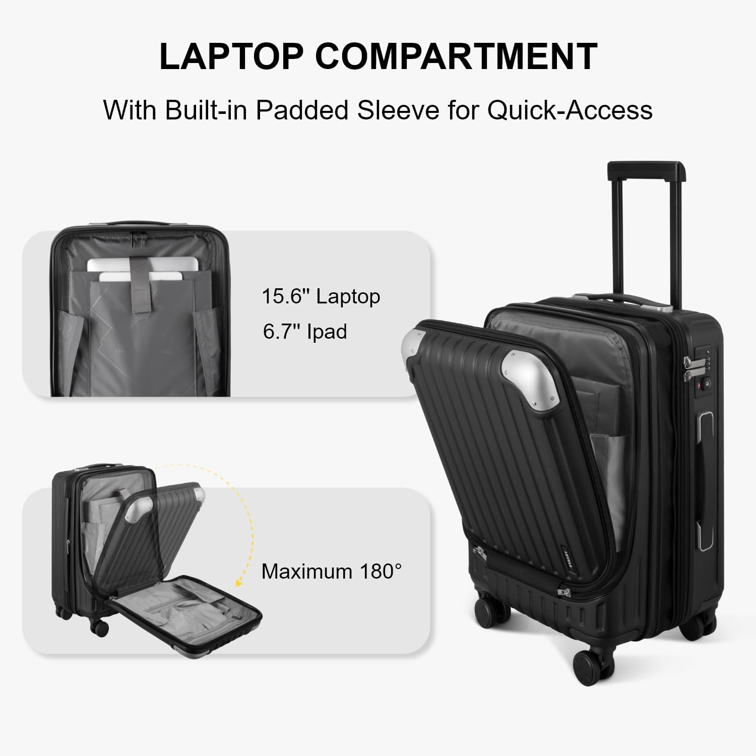 Luggage Airline Approved 20 Inch Expandable Hard Sided Luggages