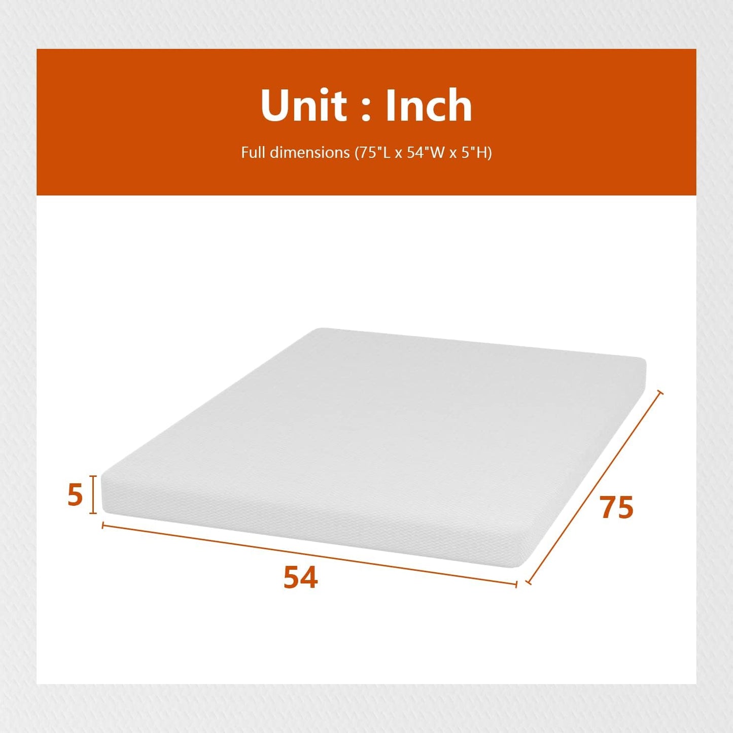 Twin 6 Inch Gel Memory Foam Mattress in a Box Medium Firm
