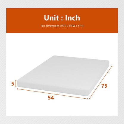 Twin 6 Inch Gel Memory Foam Mattress in a Box Medium Firm