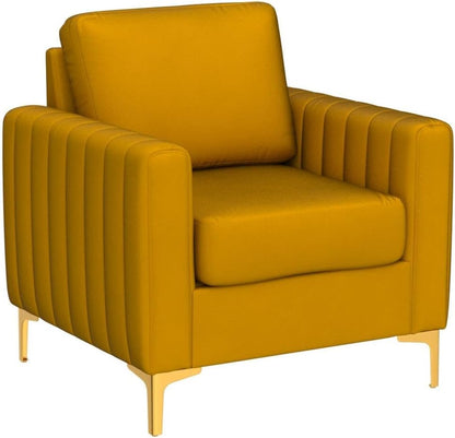 HULALA HOME Velvet Accent Club Chairs Set of 2