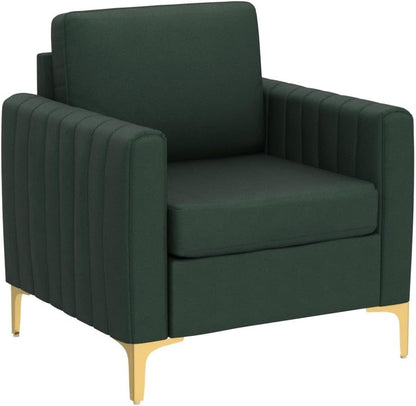 HULALA HOME Velvet Accent Club Chairs Set of 2