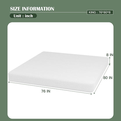 Twin 6 Inch Gel Memory Foam Mattress in a Box Medium Firm