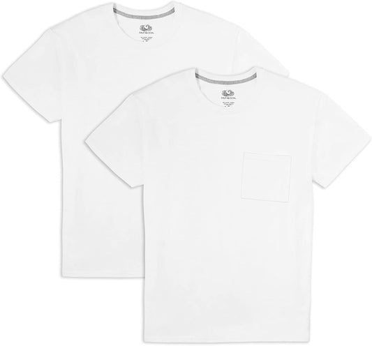 Men's Crew Tee Undershirts Moisture Wicking & Tag Free Comfy Outfits