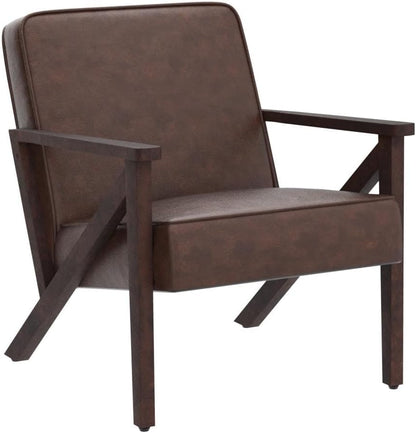 Yaheetech Accent Chair Armchair with Strong Wood Frame