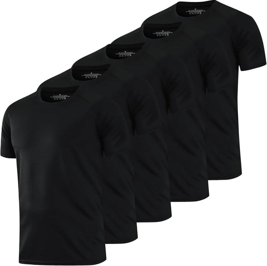 Running Shirts Men Sport Tops Dry Fit Gym Wicking Athletic T Shirts Breathable Cool Workout Shirts