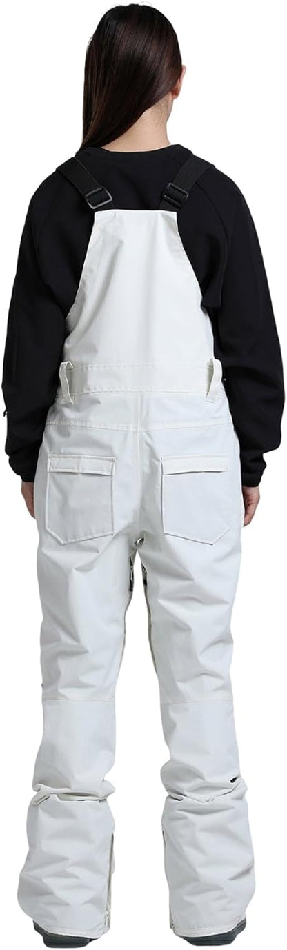 Womens Ski Bibs Snowboard Pants Snow Overalls Waterproof Windproof Winter Outdoor Sports