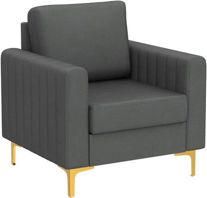 HULALA HOME Velvet Accent Club Chairs Set of 2