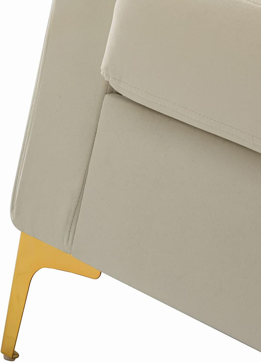 HULALA HOME Velvet Accent Club Chairs Set of 2