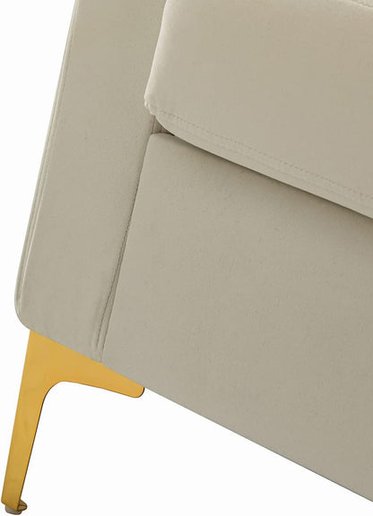 HULALA HOME Velvet Accent Club Chairs Set of 2