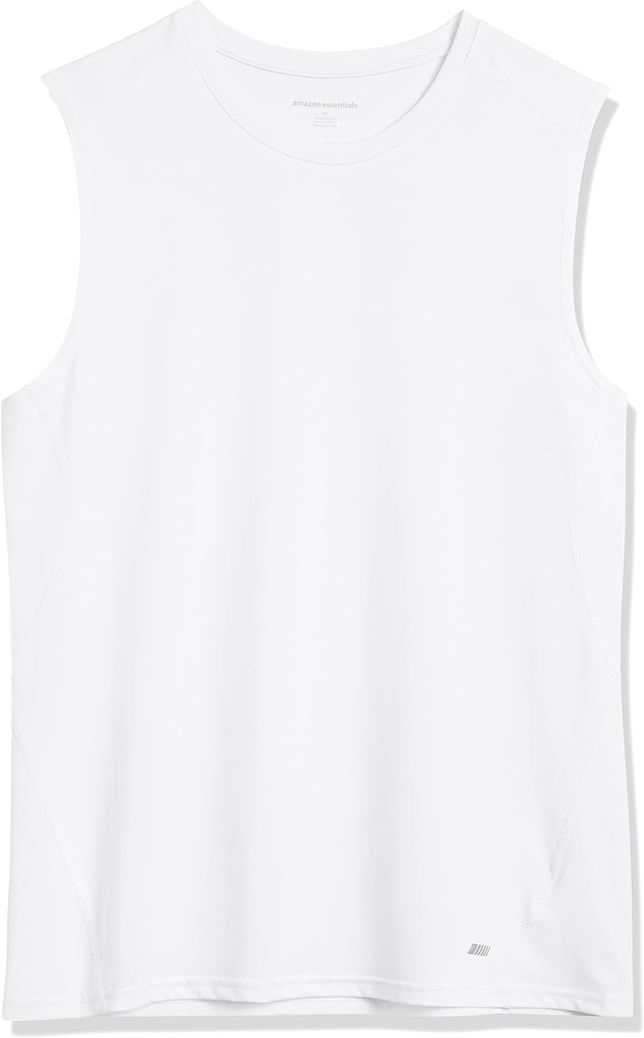 Essentials Men's Active Quick Dry Tech Stretch Lightweight Sleeveless Muscle Shirt