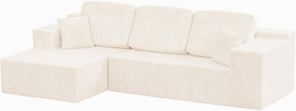 108" Modular Sectional Sofa Boneless Couch with L-Shape Chaise