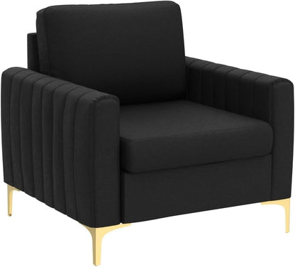 HULALA HOME Velvet Accent Club Chairs Set of 2