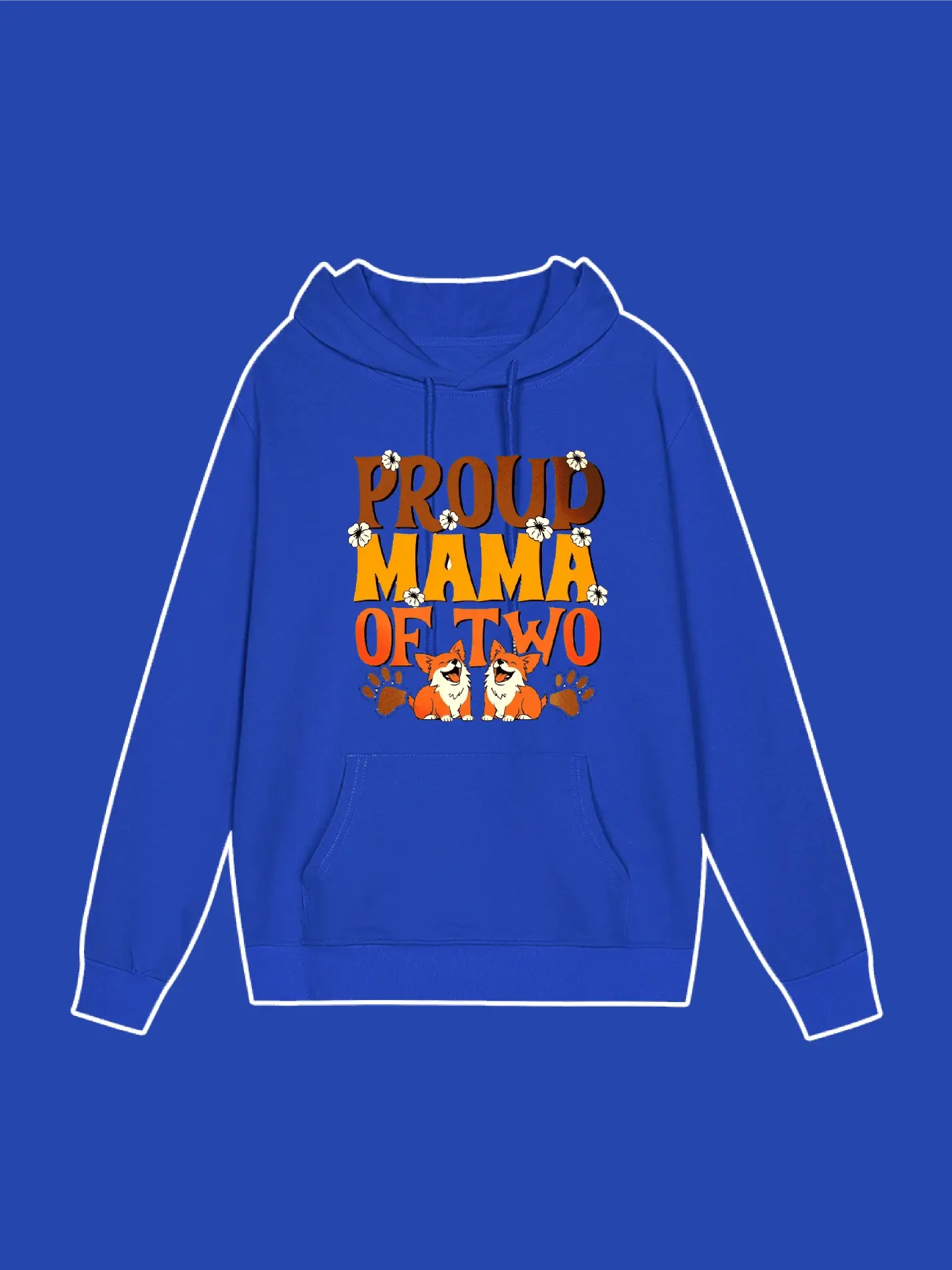 Proud MAMA of Two Dogs Hoodie