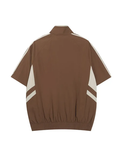Zip Through Shirt With Front Print