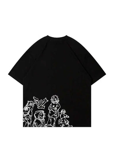 Women's Pink Street Style Short Sleeve T-Shirt