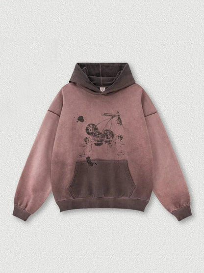 Washed Batik Hoodie