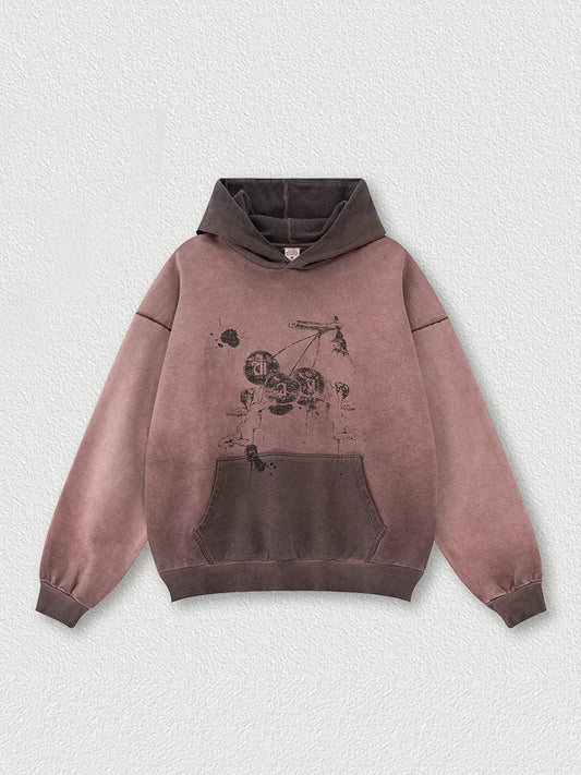 Washed Batik Hoodie