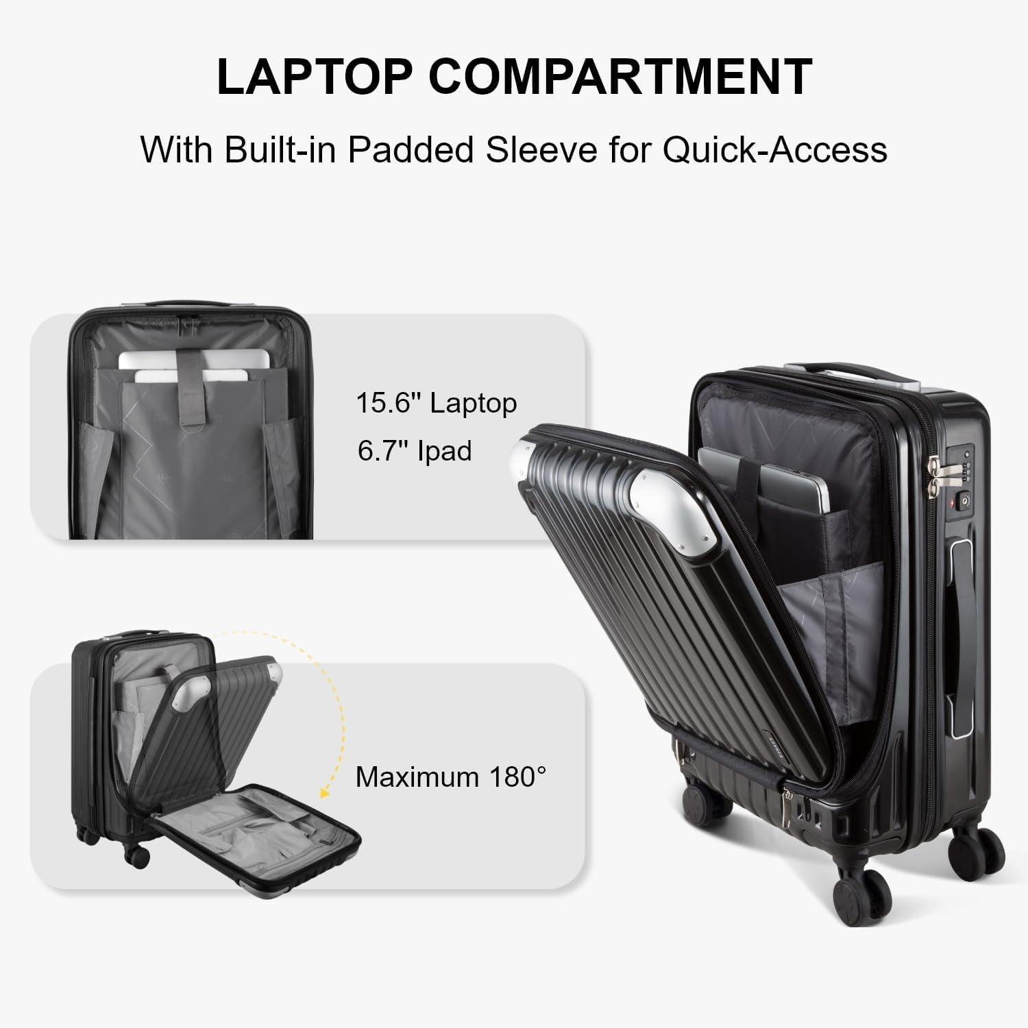 Luggage Airline Approved 20 Inch Expandable Hard Sided Luggages