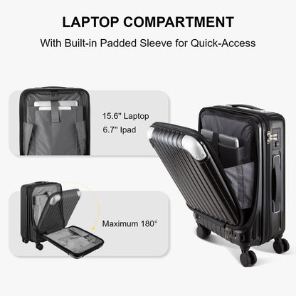 Luggage Airline Approved 20 Inch Expandable Hard Sided Luggages
