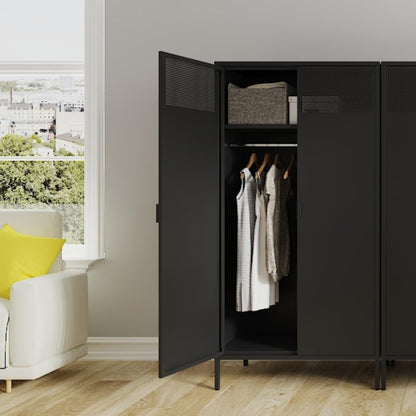 2 Door Storage Sideboard Metal Storage Cabinet with 2 Adjustable Shelf