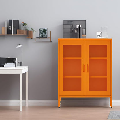 2 Door Storage Sideboard Metal Storage Cabinet with 2 Adjustable Shelf