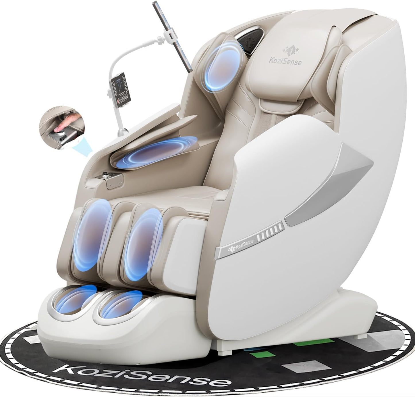 Massage Chair Zero Gravity SL-Track Shiatsu Massage Recliner Chair with Heat AI Control