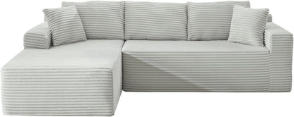 105 Inch Cloud Sectional Couch with Deep Seat