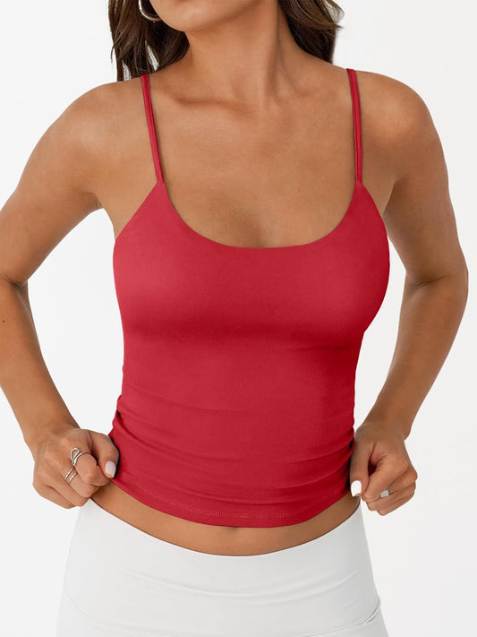 Womens Summer Tank Tops Double Lined Going Out Teen Girls
